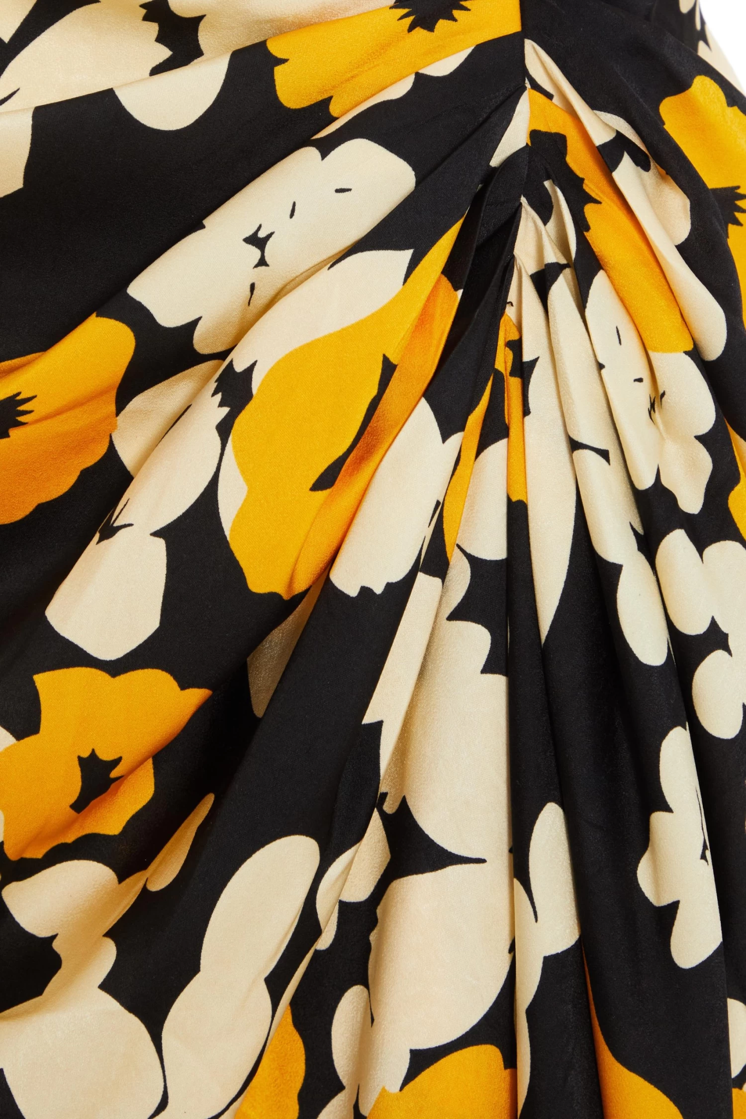 Black Floral Cold Shoulder Midi Dress 6 Black Floral Cold Shoulder Midi Dress - Image 6