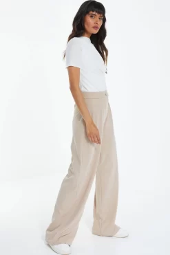 Stone High Waisted Palazzo Trousers -Women Clothing Sale 00100039070 XS scaled