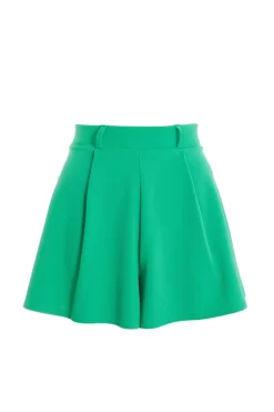 Green High Waist Shorts