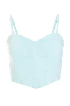 Mint Cropped Corset Top