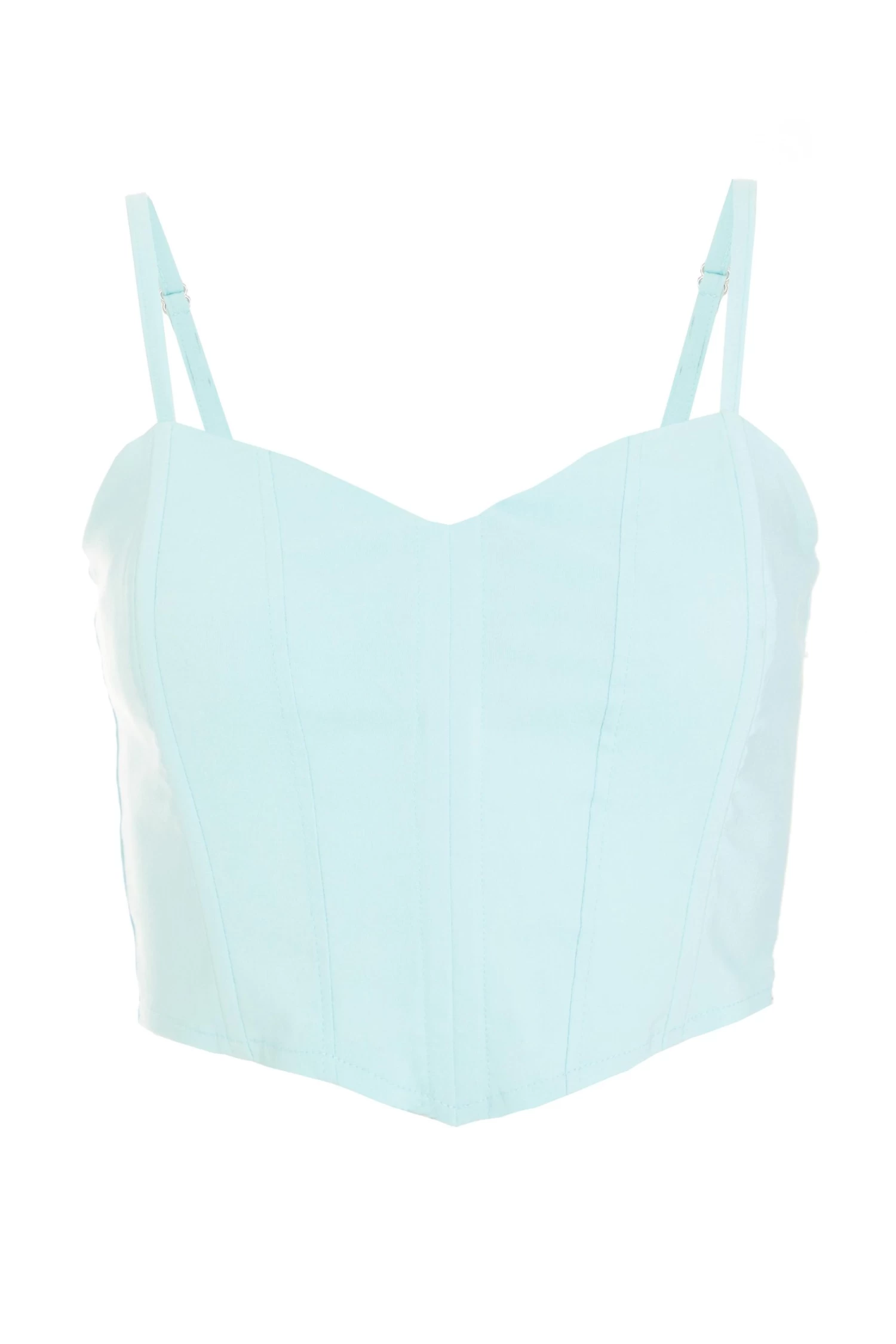 Mint Cropped Corset Top 1 Mint Cropped Corset Top