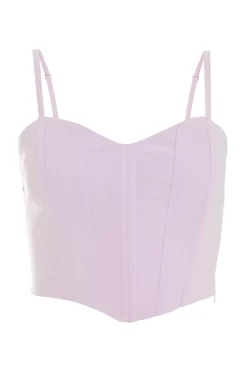 Lilac Cropped Corset Top