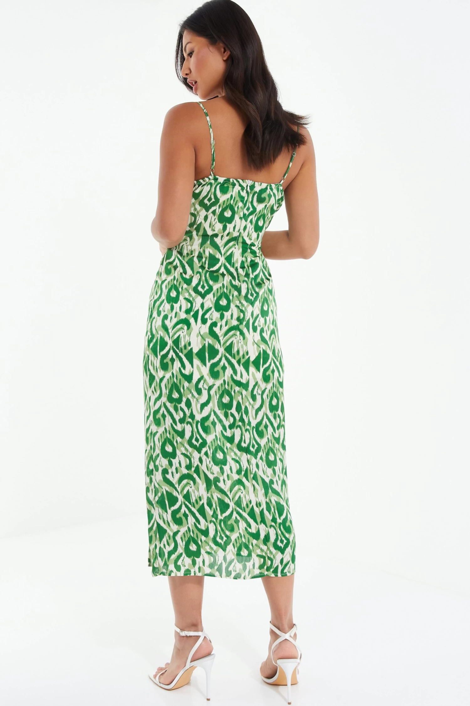 Green Aztec Print Midaxi Dress 3 Green Aztec Print Midaxi Dress - Image 3