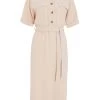 Stone Shirt Midi Dress