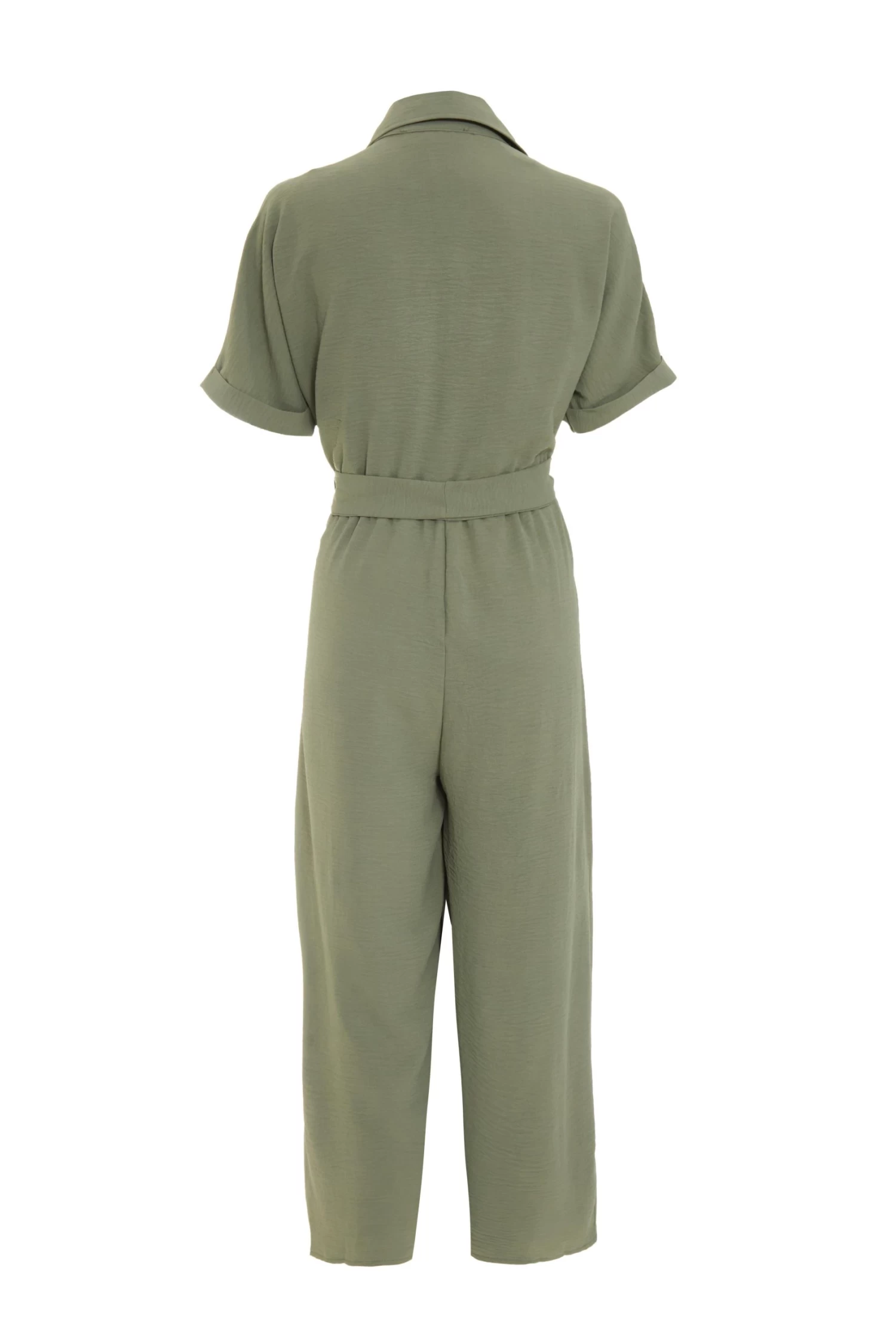 Khaki Utility Culotte Jumpsuit 5 Khaki Utility Culotte Jumpsuit - Image 5