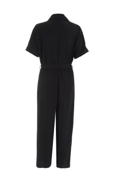 Black Utility Culotte Jumpsuit 10 Black Utility Culotte Jumpsuit -Women Clothing Sale 00100039126 ZB scaled