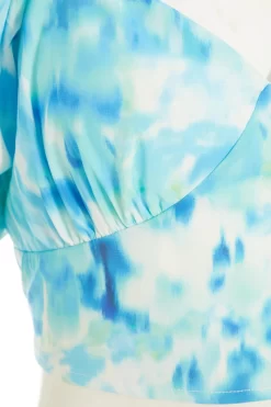 Blue Marble Print Crop Top 11 Blue Marble Print Crop Top -Women Clothing Sale 00100039148 ZS scaled