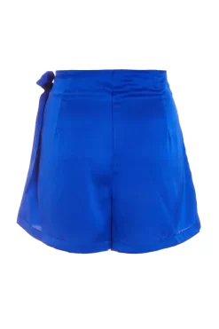 Royal Blue Wrap Satin Skort 10 Royal Blue Wrap Satin Skort -Women Clothing Sale 00100039237 ZB scaled