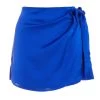 Royal Blue Wrap Satin Skort