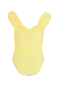 Yellow Ruched Bodysuit 10 Yellow Ruched Bodysuit -Women Clothing Sale 00100039268 ZB scaled