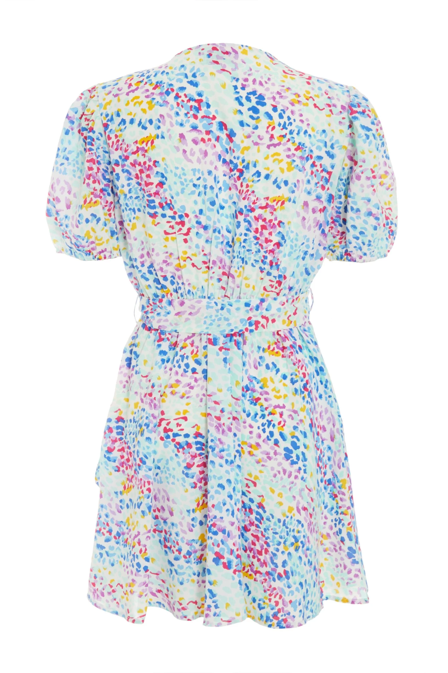 Multicoloured Animal Print Skater Mini Dress 2 Multicoloured Animal Print Skater Mini Dress - Image 2