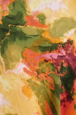 Multicoloured Satin Marble Print Midaxi Dress -Women Clothing Sale 00100039374 ZS scaled