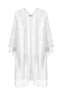 White Lace Kimono -Women Clothing Sale 00100039378 ZB scaled