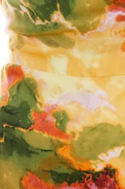 Petite Multicoloured Marble Print Midaxi Dress -Women Clothing Sale 00100039492 ZS scaled