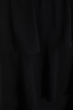 Black Bardot Dip Hem Midi Dress -Women Clothing Sale 00100039505 ZS