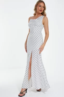 White Polka Dot Maxi Dress 9 White Polka Dot Maxi Dress -Women Clothing Sale 00100039506 XS scaled