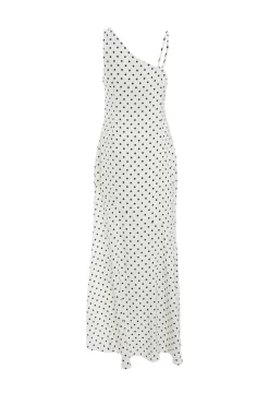 White Polka Dot Maxi Dress 10 White Polka Dot Maxi Dress -Women Clothing Sale 00100039506 ZB scaled