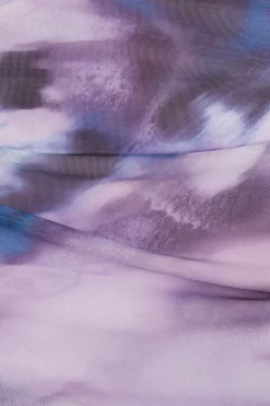 Purple Marble Print Mesh Ruched Mini Skirt 11 Purple Marble Print Mesh Ruched Mini Skirt -Women Clothing Sale 00100039615 ZS scaled